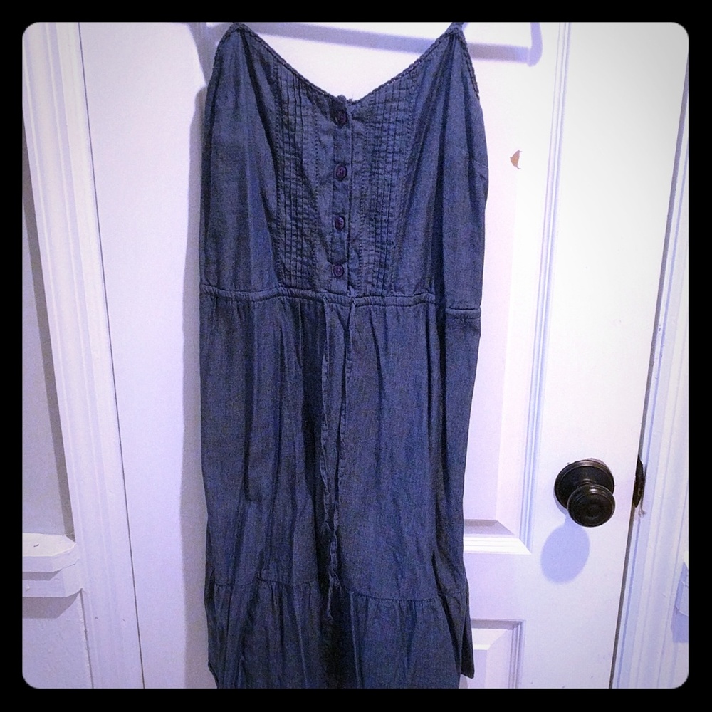 Old Navy XS cotton denim spaghetti strap sundress